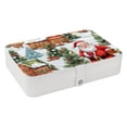 thumbnail image 1 of Christmas Portable PU Leather Jewelry Box with Removable Compartment, Bracelet Holder, and Jewelry Display, 1 of 6