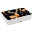 thumbnail image 1 of Christmas Portable PU Leather Jewelry Organizer Box with Removable Compartment, 1 of 6