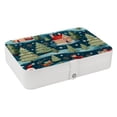 thumbnail image 1 of Christmas Portable PU Leather Jewelry Organizer Box with Removable Compartment, 1 of 6