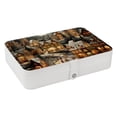 thumbnail image 1 of Christmas Portable PU Leather Jewelry Stand with Removable Compartment, Display Case, Earring Holder, and Organizer Box, 1 of 6