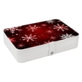 thumbnail image 1 of Christmas Portable PU Leather Necklace Holder with Removable Compartment and Jewelry Boxes, Earring Holder, Bracelet Holder., 1 of 6