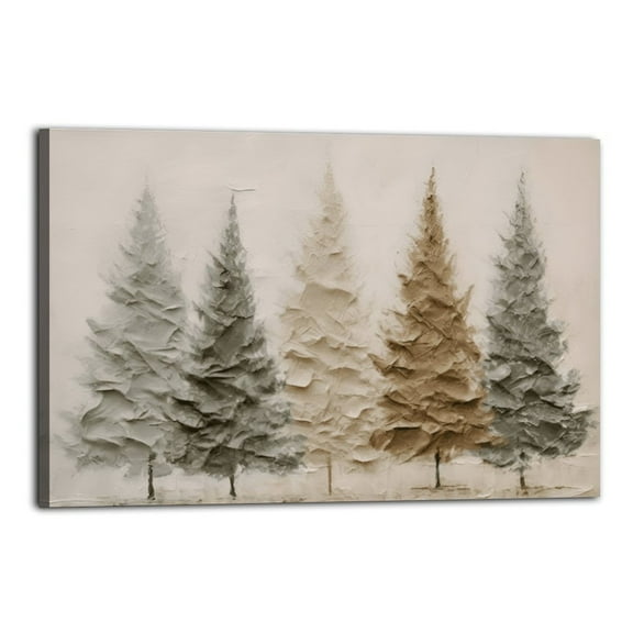 Christmas Poster Wrapped Wooden Frame Wall Decor,,Canvas Wall Art for Living Room,Bedroom,Office,Ready to Hang