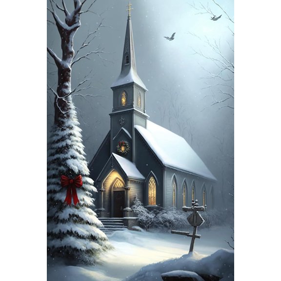 Christmas Prayer House Brain Stimulator 500 Pieces Jigsaw Puzzle Adult Challenge Modern Home Decor & Unique Gift for Men Women & Seniors