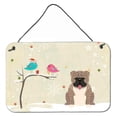 thumbnail image 1 of Christmas Presents Between Friends English Bulldog Grey Brindle Wall or Door Hanging Prints, 1 of 1