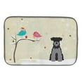 thumbnail image 1 of Christmas Presents Between Friends Miniature Schanuzer Black Silver Dish Drying Mat, 1 of 1