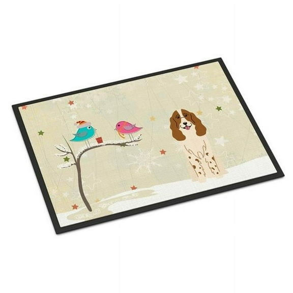 Christmas Presents Between Friends Russian Spaniel Indoor or Outdoor Mat 24 x 0.25 x 36 in.