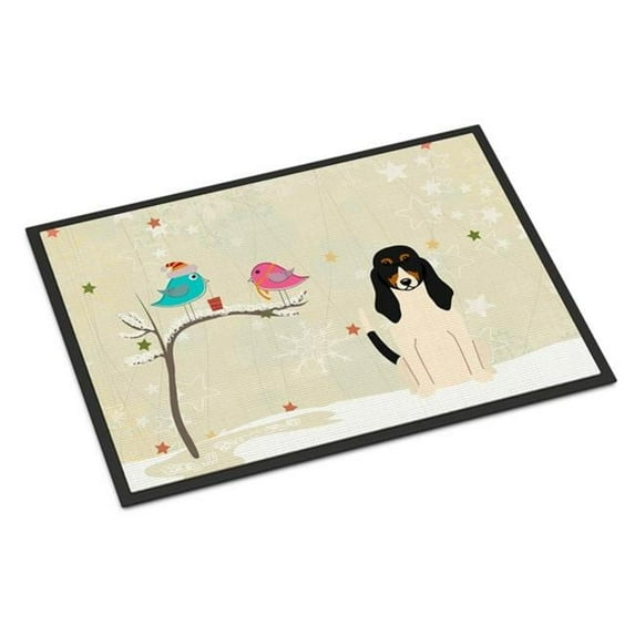 Christmas Presents Between Friends Swiss Hound Indoor or Outdoor Mat, 24 x 0.25 x 36 in.