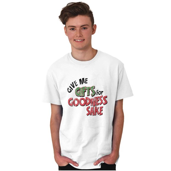 Christmas Presents For Goodness Sake Men's Graphic T Shirt Tees Brisco Brands X