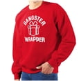 thumbnail image 1 of Christmas Presents Gangster Wrapper Unisex Plus Fleece Graphic Sweatshirt Brisco Brands 5X, 1 of 6