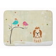 thumbnail image 1 of Christmas Presents Shih Tzu Red White Machine Washable Memory Foam Mat, 1 of 4