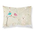 thumbnail image 1 of Christmas Presents between Friends Bedlington Terrier - Sandy Fabric Standard Pillowcase, 1 of 2