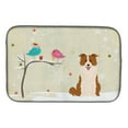 thumbnail image 1 of Christmas Presents between Friends Border Collie Red White Dish Drying Mat, 1 of 2