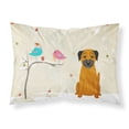 thumbnail image 1 of Christmas Presents between Friends Border Terrier Fabric Standard Pillowcase, 1 of 2
