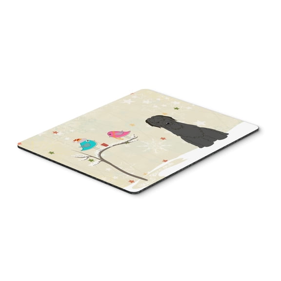 Christmas Presents between Friends Briard - Black Mouse Pad Hot Pad or Trivet
