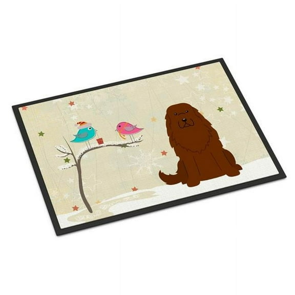 Christmas Presents between Friends Caucasian Shepherd Dog Door Mat