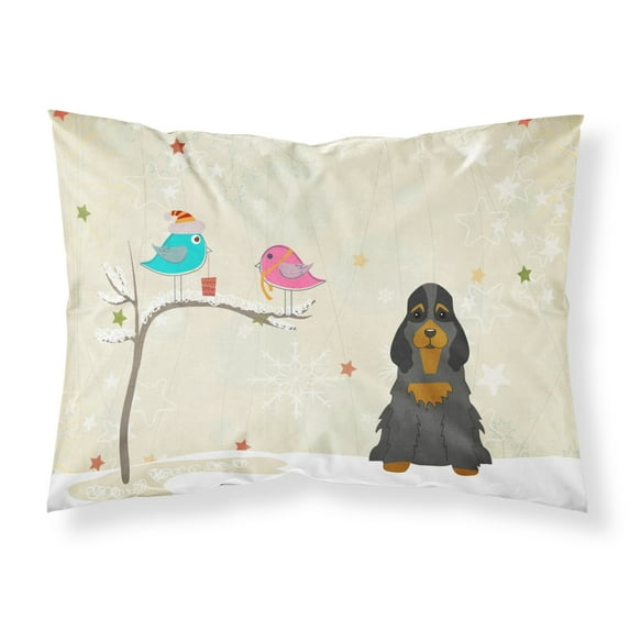 Christmas Presents between Friends Cocker Spaniel - Black and Tan Fabric Standard Pillowcase