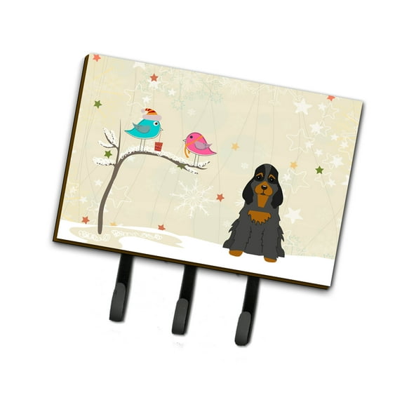 Christmas Presents between Friends Cocker Spaniel - Black and Tan Leash or Key Holder