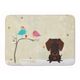 thumbnail image 1 of Christmas Presents between Friends Dachshund - Chocolate Machine Washable Memory Foam Mat, 1 of 4