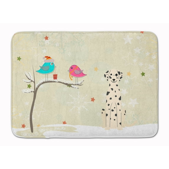 Christmas Presents Friends Dalmatian Machine Washable Memory Foam Mat