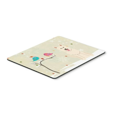 Christmas Presents between Friends German Shepherd - White Mouse Pad Hot Pad or Trivet