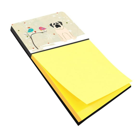Christmas Presents between Friends Mastiff - White Sticky Note Holder