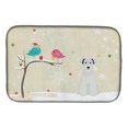 thumbnail image 1 of Christmas Presents between Friends Miniature Schanuzer White Dish Drying Mat, 1 of 4
