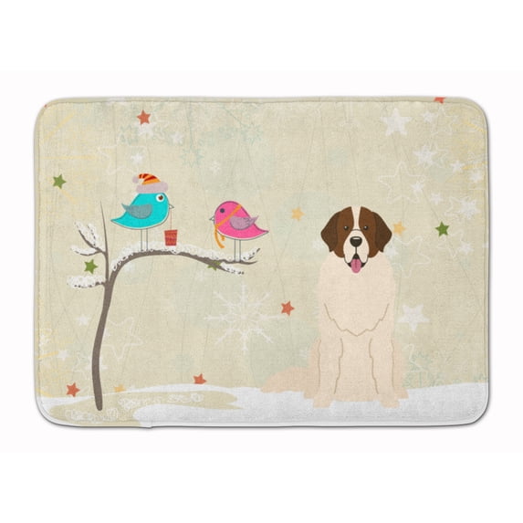 Christmas Presents between Friends Moscow Watchdog Machine Washable Memory Foam Mat