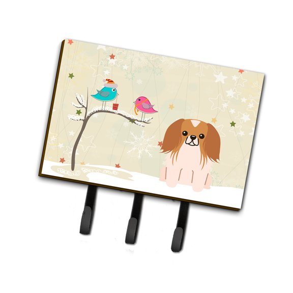 Christmas Presents between Friends Pekingese - Red and White Leash or Key Holder