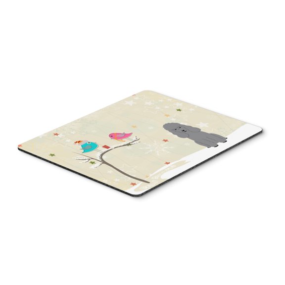 Christmas Presents between Friends Poodle - Silver Mouse Pad Hot Pad or Trivet