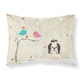 thumbnail image 1 of Christmas Presents between Friends Shih Tzu - Black and White Fabric Standard Pillowcase, 1 of 2