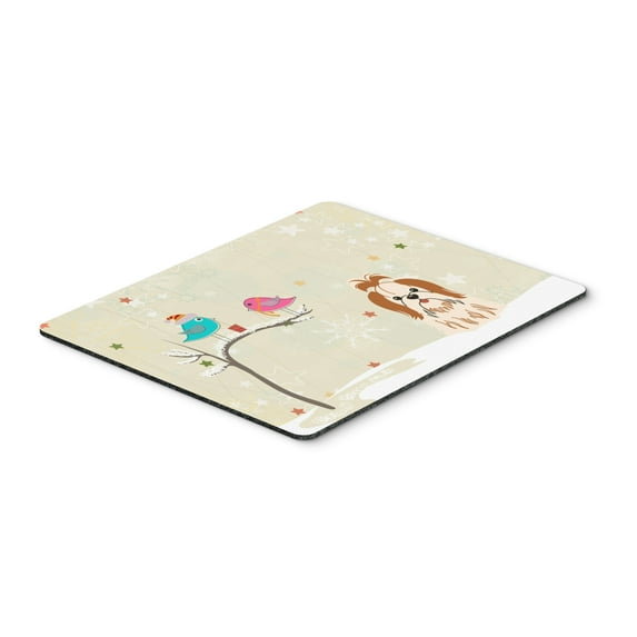 Christmas Presents between Friends Shih Tzu - Red and White Mouse Pad Hot Pad or Trivet