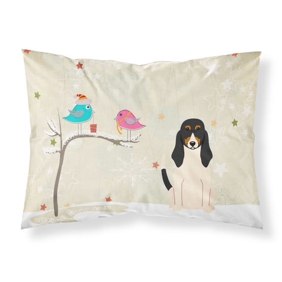 Christmas Presents between Friends Swiss Hound Fabric Standard Pillowcase