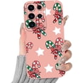 thumbnail image 1 of Christmas Print Phone Case for Samsung Galaxy A13 5G 6.5", with Aesthetics Pattern Design Soft TPU Silicone Xmas Cases, Shockproof Bumper Protector Camera Girls Women Cover, Candy Cane, 1 of 5