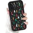 thumbnail image 1 of Christmas Print Phone Case for iPhone 12 Pro 6.1", with Aesthetics Pattern Design Soft TPU Silicone Xmas Cases, Shockproof Bumper Protector Camera Girls Women Cover, Snowflake B, 1 of 5