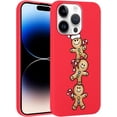 thumbnail image 1 of Christmas Print Phone Case for iPhone 8/SE 2022/7/SE 2020 4.7", with Aesthetics Pattern Design Soft TPU Silicone Xmas Cases, Shockproof Bumper Protector Camera Girls Women Cover, Gingerbread, 1 of 6