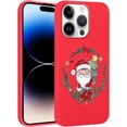 thumbnail image 1 of Christmas Print Phone Case for iPhone 8/SE 2022/7/SE 2020 4.7", with Aesthetics Pattern Design Soft TPU Silicone Xmas Cases, Shockproof Bumper Protector Camera Girls Women Cover, Santa Claus B, 1 of 6