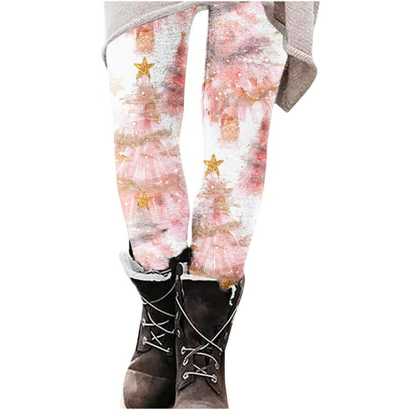 Christmas Print Sweatpants for Womens High Waisted Athletic-Fit Yoga Pants Comfort Casual Tummy Control Thermal Athletic Joggers Pants Workout Running Yoga Pants Women Sweatpants