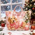 thumbnail image 1 of Christmas Print Tote Bag, Large Reusable Holiday Handbag for Gift‑Giving & Shopping, 1 of 2