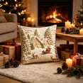 thumbnail image 1 of Christmas-Printed Cushion Covers, Winter Village Snow House Design Sofa Pillows, Soft Decorative Throw Pillow Cases for Living Room Bedroom Couch, Holiday Home Decor Gift Supply, 1 of 6