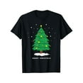 thumbnail image 1 of Christmas Printed Tee Mens Cotton Holiday Graphic T Shirt Casual Short Sleeve Comfort Top Black S-5XL, 1 of 5
