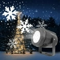 thumbnail image 1 of Christmas Projector Lights, Indoor / Outdoor LED Snowflake Projector Lights for Halloween Christmas Holiday Party Home Garden Decor, 1 of 9