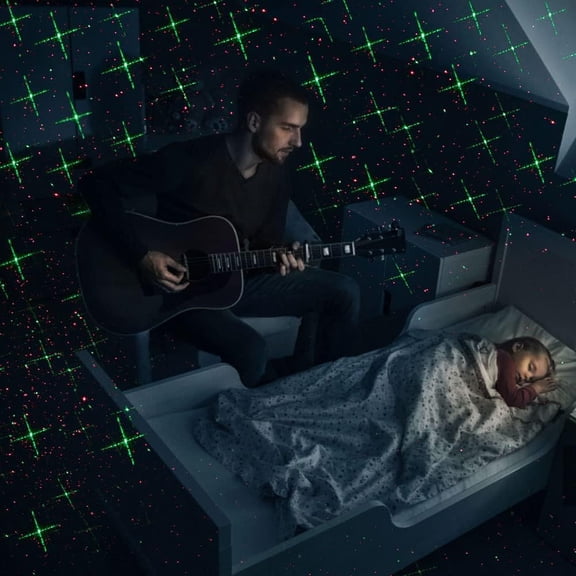 Christmas Projector Lights Outdoor, Led Christmas Laser Lights Landscape Spotlight Red and Green Star Show Waterproof with Remote Decorative Patterns for Indoor Outdoor Garden Patio Wall Holiday