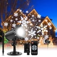 thumbnail image 1 of Christmas Projector Lights Outdoor, Morttic Upgraded Rotating Snowflake Projector with Remote Timer IP65 Waterproof LED Christmas Snowfall Projection Lamp for Xmas Holiday House Decoration, 16.4ft, 1 of 8