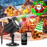 Christmas Projector Lights Outdoor, Year Round 10 Festival Theme 12 Slides Halloween Lights, Waterproof Holiday Projector Lights with Remote Control,Timer for Halloween Decorations