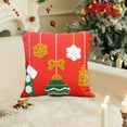 thumbnail image 1 of Christmas Pumpkin Pillow Cover - Festive Bow Decoration for Living Room Sofa - Soft Cushion Cover to Enhance Holiday Ambiance, Perfect for Christmas Decor, Red, 17.7*17.7in, 1 of 6