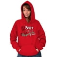 thumbnail image 1 of Christmas Puppy Gingerbread Cookie Women Plus Size Graphic Pullover Hoodie Brisco Brands 5X, 1 of 5