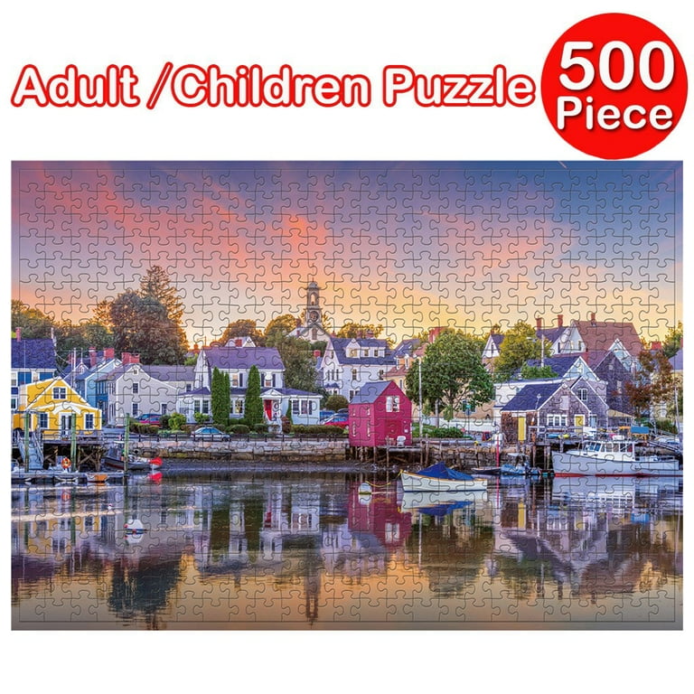 Christmas Puzzle 500 Pieces Adults Puzzles 500 Piece Large Puzzle Game Interesting Toys Personalized Gift Polyester Puzzle Toy