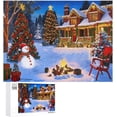 thumbnail image 1 of Christmas Puzzle 500 Pieces Jigsaw Puzzles for Adults and Childen,20"x15" Large Puzzle Perfect for Holiday Family Game Nights - Each Piece is Unique, 1 of 8