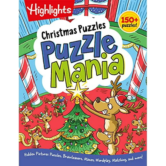 Pre-Owned Christmas Puzzles: 100+ Puzzles! Hidden Pictures Puzzles, Brainteasers, Mazes, Wordplay, Matching, and More! (Paperback) 1629798304 9781629798301