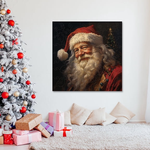 Christmas Puzzles for Adults,Christmas Puzzles Santa Clauses,Christmas Three Dimensional Irregular Alien Moving Creatures Wooden Puzzle Festival Product Development Brain Amusement and Interesting